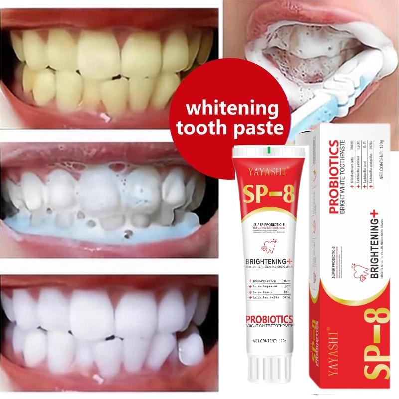 [3 Counts only 14.79$]YAYASHI SP-8 Probiotic Whitening Toothpaste, Free of Fluoride,  Oral Care Toothpaste for Removing Stains & Brightening Teeth