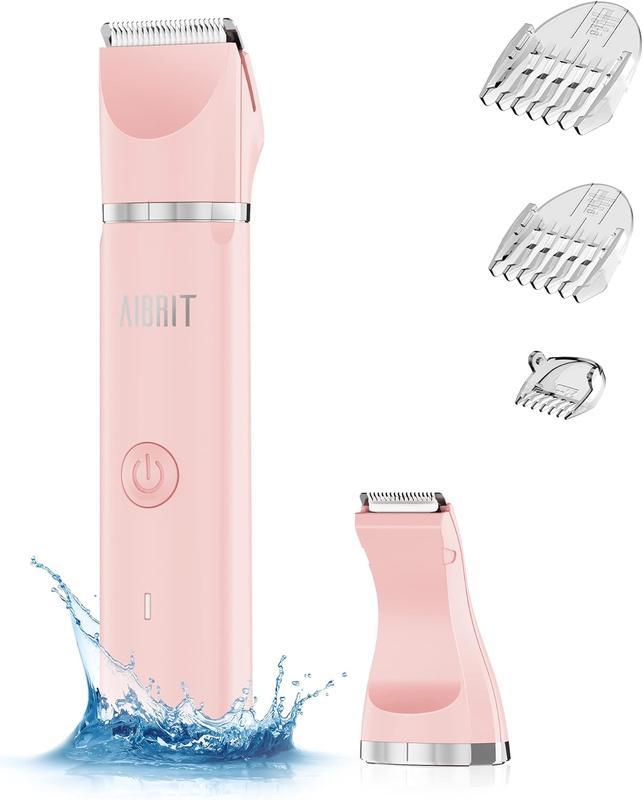 Lightweight 2-in-1 Electric Trimmer for Women, Painless Body Shaver. IPX7 Waterproof,Comfort. Perfect Gift for Lady Hair Removal.