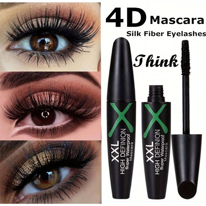 [Buy 1 Get 1 Free] 4D Silk Fiber Mascara Eyelashes Lengthening Waterproof Long Lasting Mascara Eyelashes Extension Makeup