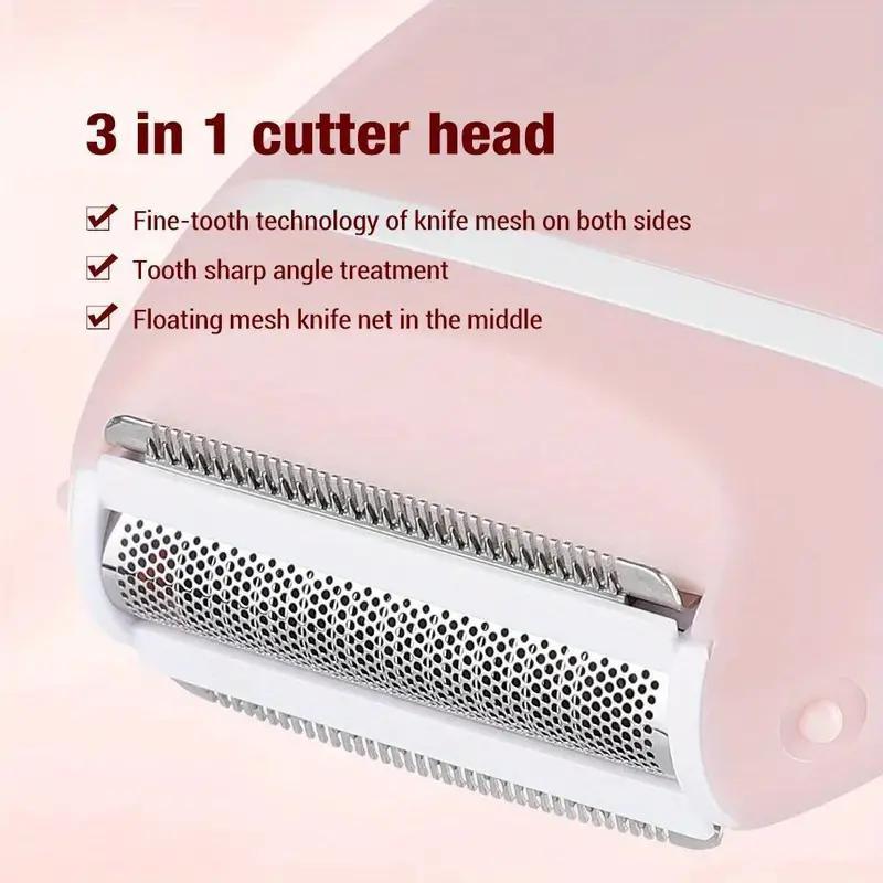 Women's Mini Electric Hair Removal Shaver, Portable Multifunctional Comfort Hair Remover, Electric Intimate Shaver, Body Facial Beauty Massager for Women