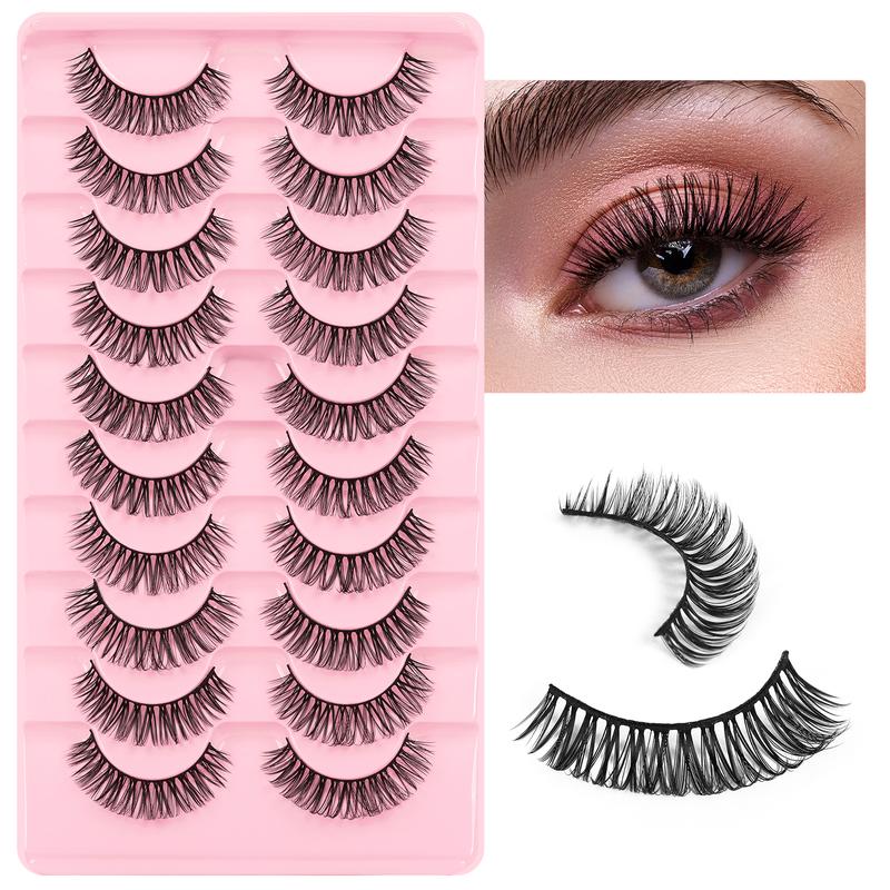 UILULU Eyelash Extension Fluffy  Extensions Daily Makeup Eyelash Extensions 10 Pairs Eyelashes  Lashe Extension D Curl Pack Eyelashes Extensions