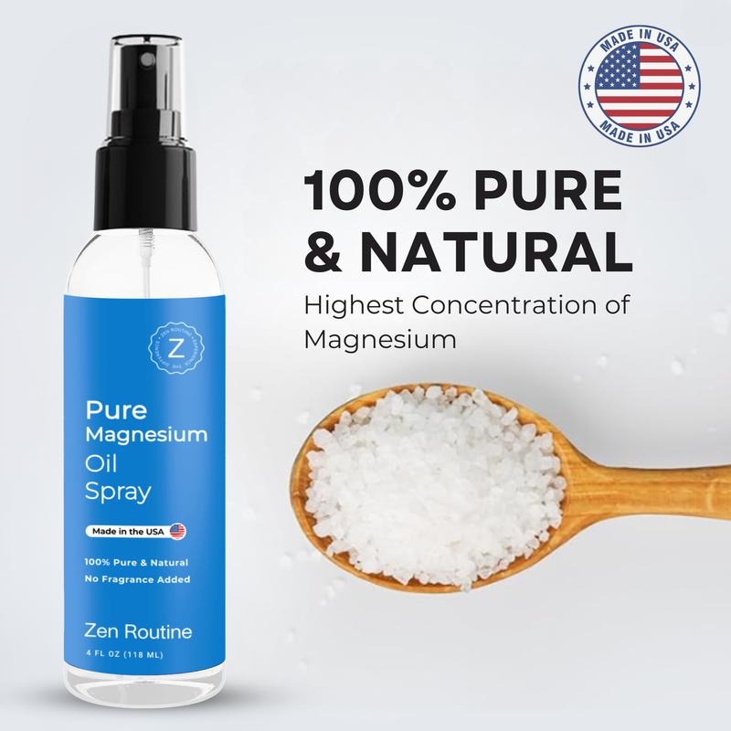 4 oz Zen Routine Magnesium Spray - USP Grade Magnesium Spray - Comfort Body Care