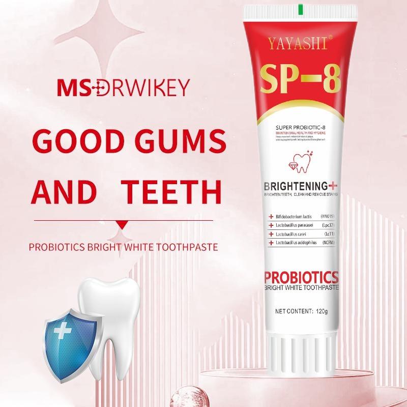 [3 Counts only 14.79$]YAYASHI SP-8 Probiotic Whitening Toothpaste, Free of Fluoride,  Oral Care Toothpaste for Removing Stains & Brightening Teeth