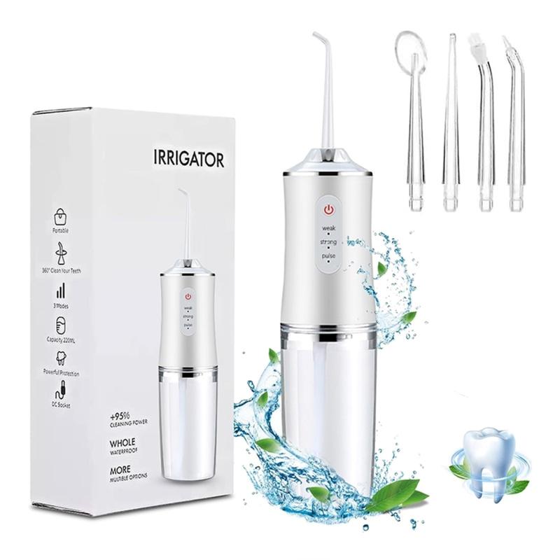 Cordless Water Flosser, 4 Jet Tips, High Pressure, Rechargeable, Perfect for Teeth & Gum Care water flosser teeth Oral