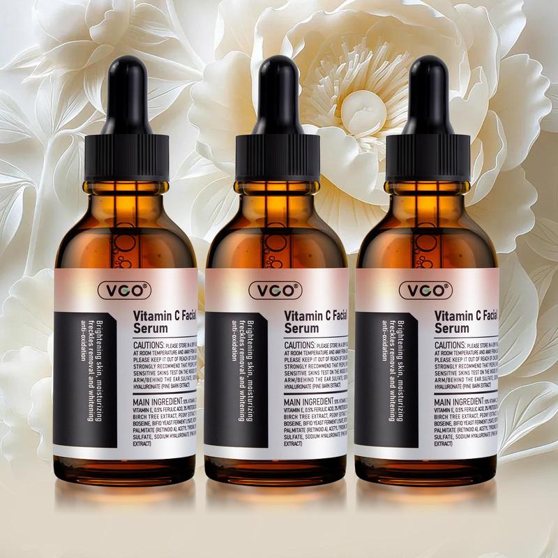 VGO Vitamin C Facial Essence 30ml 60ml For dry and sensitive skin Snail Mucin 92% Moisturising Cream Reduces fine lines Cleansing Moisturising Skin Care Hyaluronic Acid Skin Repair Comfort Gentle Hydration Cleanser