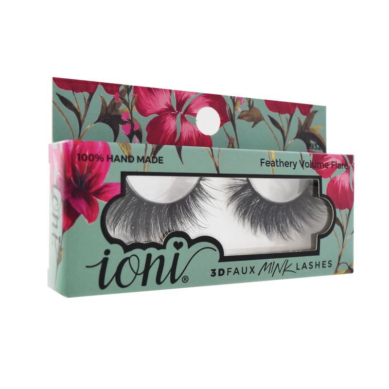 (12 Pairs) Ioni Feathery Volume Flare Lashes - 3D Faux Mink