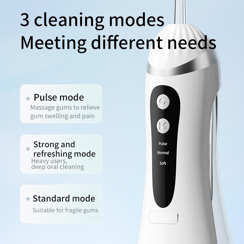 DILIEN 4 in 1 Tooth Flosser, Cordless Tooth Flosser, Thanksgiving, Christmas gifts, With DIY Mode 4 Nozzles, Tooth Flosser, Portable, Rechargeable, Suitable for Home Travel, Daily Dental Care for Men and Women, Ideal Gift, Whitening Teeth