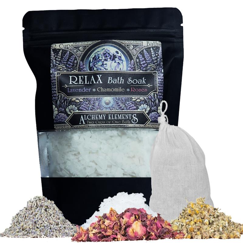 Alchemy Elements Bath Soak Collection Set to Relax, Cleanse, Soothe, Comfort Women's Relaxation Spa Gift Set body care