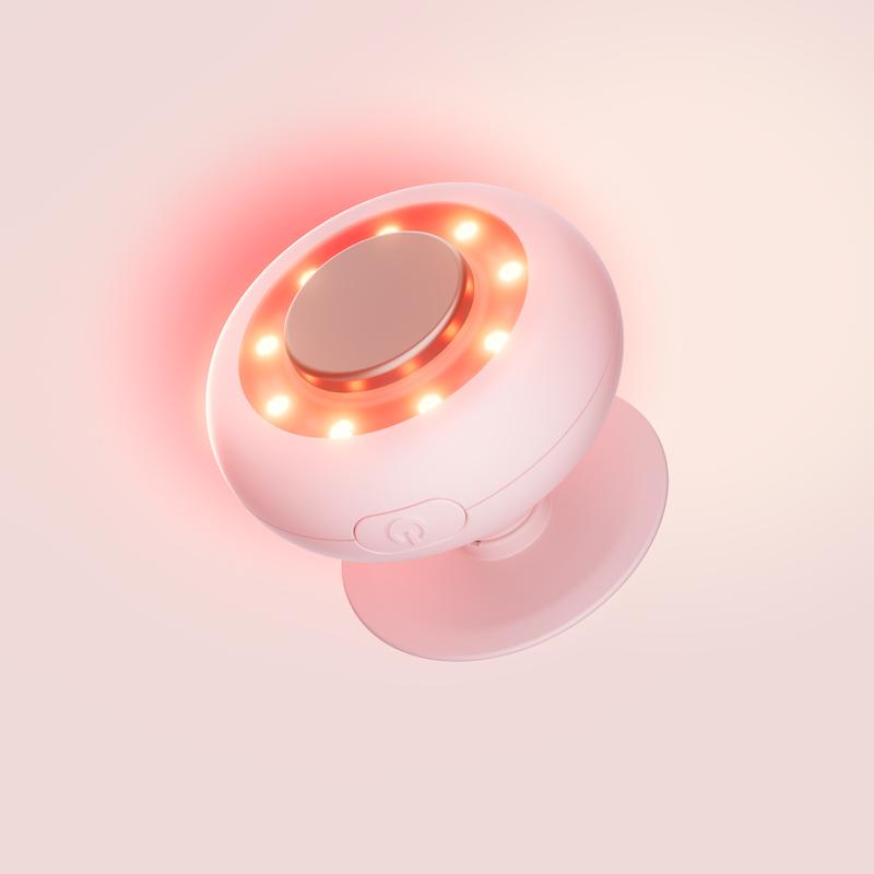 Red & Infrared Light Therapy Mini for Face and Body with Therapeutic Warmth - for Wrinkles, Fine Lines, Blemishes, Dark Spots, and De-Puffing