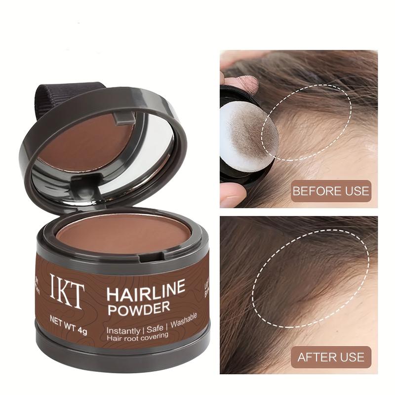 Instant Hair Concealer Powder - Flawless Coverage, Natural Finish, Thinning Hair & Root Touch-Up Solution - Includes Soft Sponge Applicator, Compact Portable Size for Easy Use