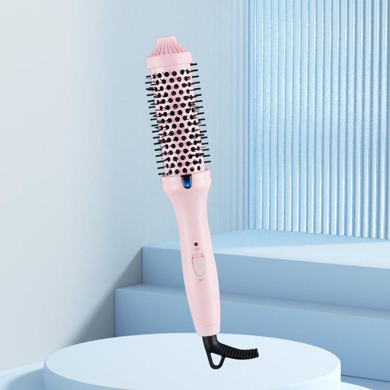 Electric Heated Hair Curling Brush, Fast Heating Negative Ion Hair Curler, Professional Hair Styling Tool for Home & Salon Use