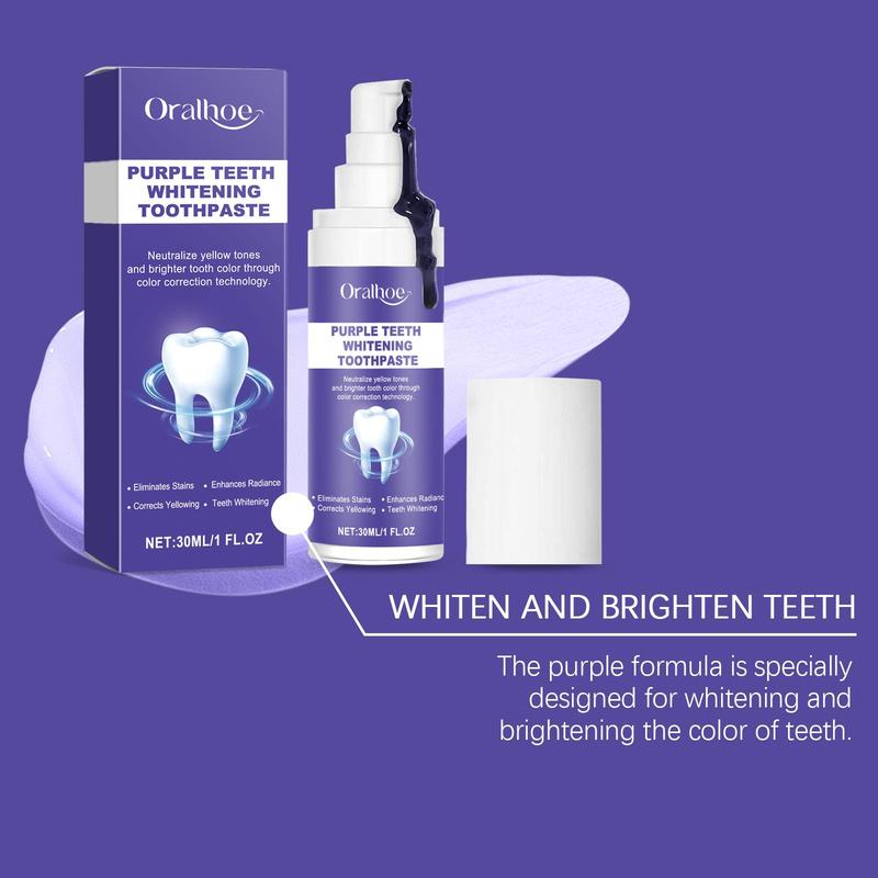 Purple Toothpaste, 1 Box 2 Boxes Gentle Cleaning Teeth Toothpaste, Oral Care Product for Adults, Toothpaste for Teeth Cleaning, Oral Care Product