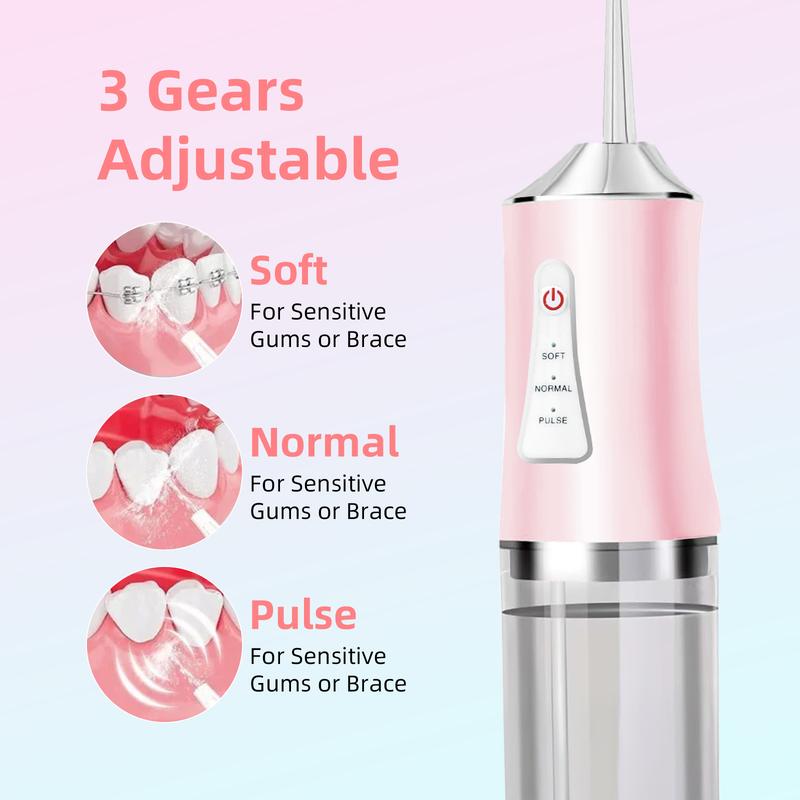 Polyhymnia UltraClean Water Flosser with 4 Interchangeable Jet Tips, Portable Oral Irrigator, Halloween Gift