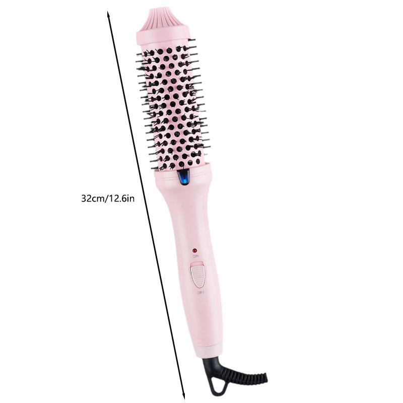 Electric Heated Hair Curling Brush, Fast Heating Negative Ion Hair Curler, Professional Hair Styling Tool for Home & Salon Use