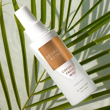 Coconut Facial Mist - Hydrating, Long-Lasting Makeup Setting Spray with Moisturizing Antioxidants for Dewy Matte Face, Protects and Plumps Dehydrated Skin - 4.2 oz