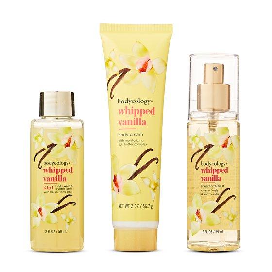 Bodycology Whipped Vanilla Body Care Gift Set, 4-Piece Collection