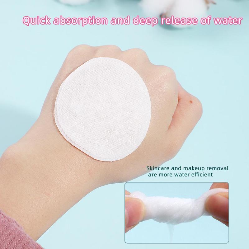 Double-sided Makeup Remover Pads, 100pcs Soft Breathable Makeup Remover Pads, Facial Cleansing Pads for Daily Use, Makeup Tools for Home and Travel