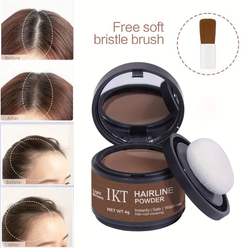 Instant Hair Concealer Powder - Flawless Coverage, Natural Finish, Thinning Hair & Root Touch-Up Solution - Includes Soft Sponge Applicator, Compact Portable Size for Easy Use