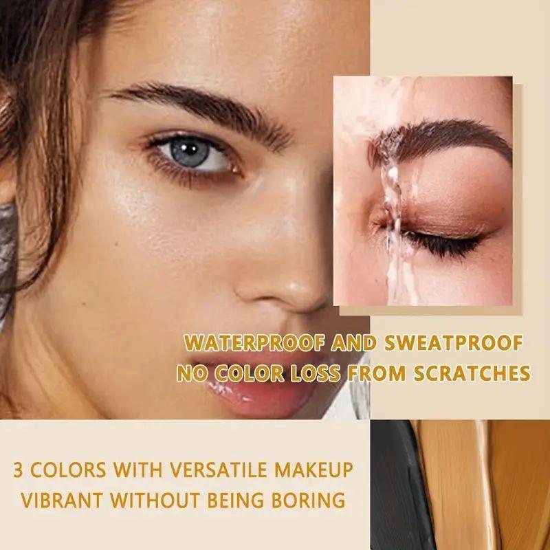 Brow and eyelash dye set, waterproof, sweat resistant, long-lasting, easy to operate and understand, fast coloring and high color development