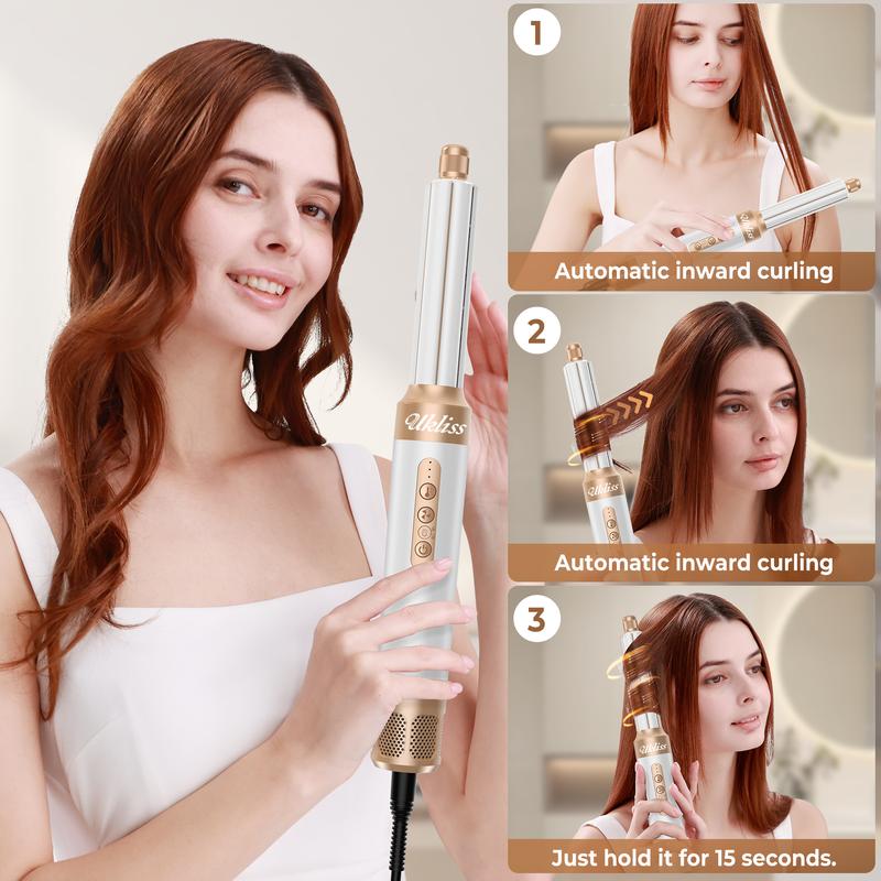 Air Styler 7 in 1 Hair Dryer Set,Multifunctional 110000rpm High-Speed Brushless Noise-Reducing Comb Hair Dryer Automatic Curler Straightener Hot Air Brush,Ideal For Mother's Day Gifts, Valentine's Day Gifts, Boyfriend Gifts