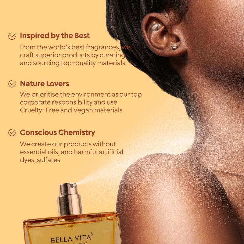 Bella Vita Luxury's Honey Oud | Eau de Parfum | Patchouli, Vanilla, Bergamot | Floral & Spicy | Made with Clean & Vegan Essentials Oils | Cruelty Free