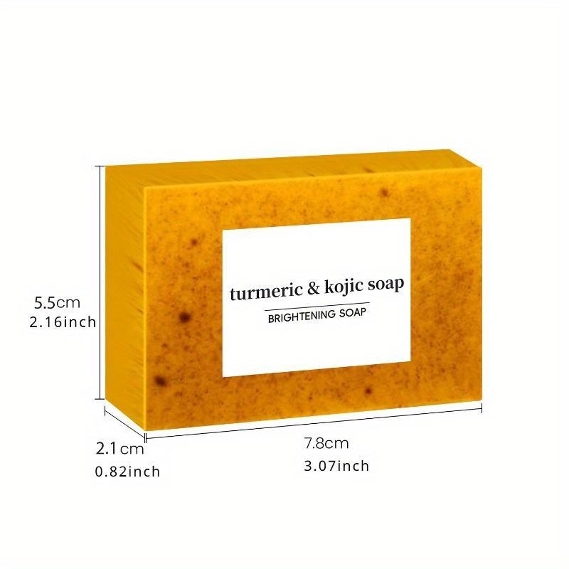 Turmeric Soap Bar Set, 15pcs set Lemon Turmeric & Kojic Acid Soap Bar, Face and Body Cleaning Soaps, Daily Skin Cleansing Kit for Acne-prone Skin