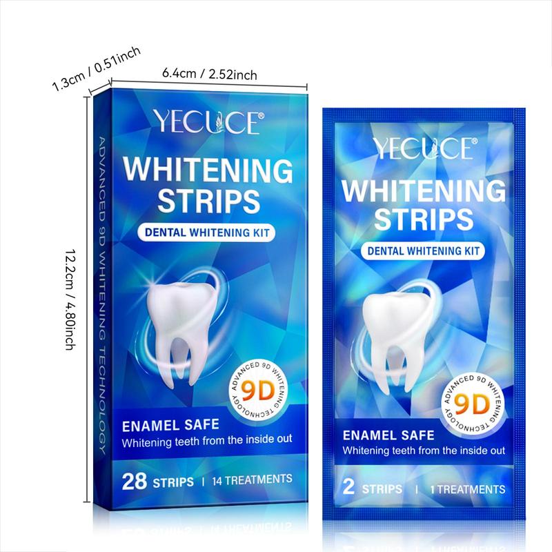 Teeth Brightening Strips, 1 Box Teeth Polishing Strips, Oral Care Strips for Removing Stains, Suitable for Most People