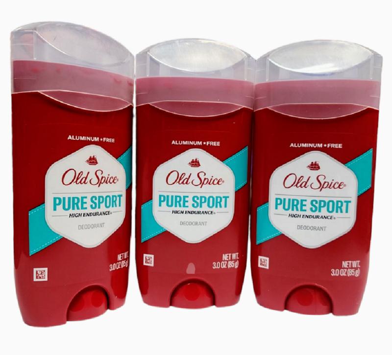 Old Spice Deodorant for Men, Aluminum Free, Pure Sport (3.0 oz. 3 Pack) Body Care Clear Daily