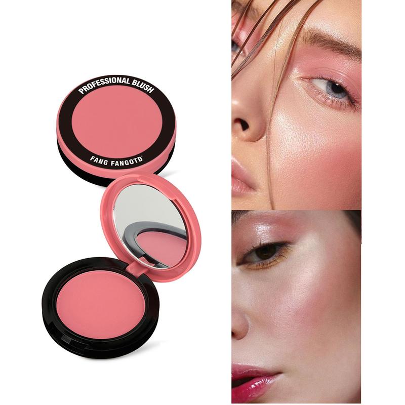 4 Count Long Lasting Powder Blush, Facial Makeup Tool, Light Weight Blush, 4 colors