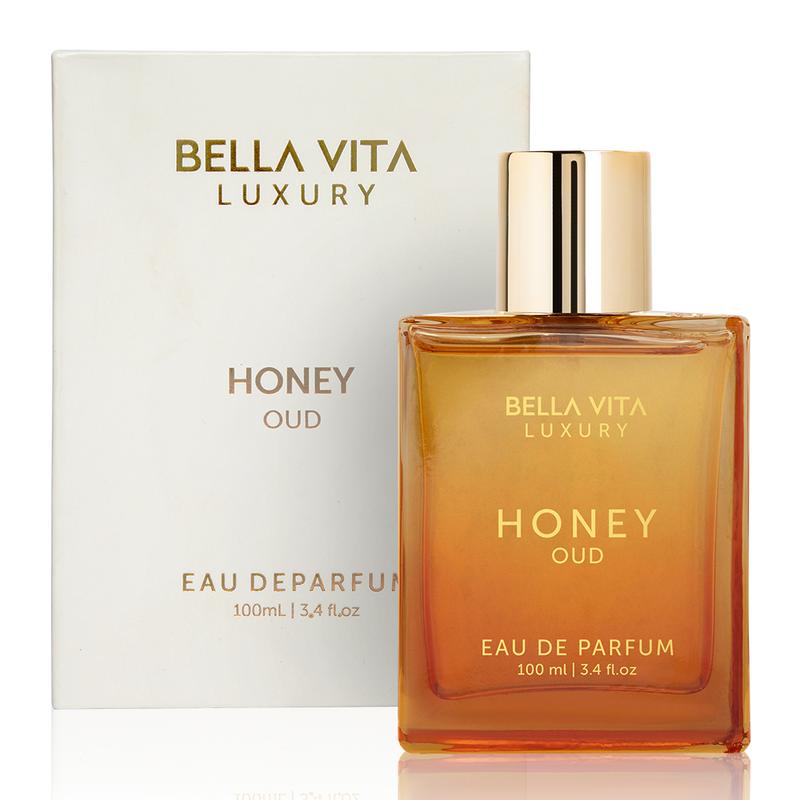 Bella Vita Luxury's Honey Oud | Eau de Parfum | Patchouli, Vanilla, Bergamot | Floral & Spicy | Made with Clean & Vegan Essentials Oils | Cruelty Free