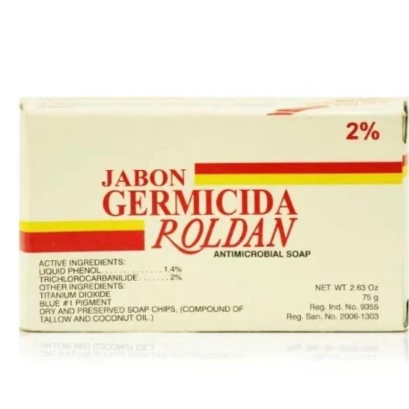 Roldan Jabon Germicida Antibacterial Soap 2% Triclocarban - 2.63 oz 75g Skincare