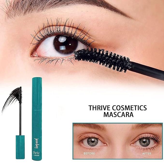 Aspire mascara Liquid Lash Extensions Mascara-Brynn Thick and slender, waterproof and sweatproof,(Rich Black 10.7g 0.38 OZ)