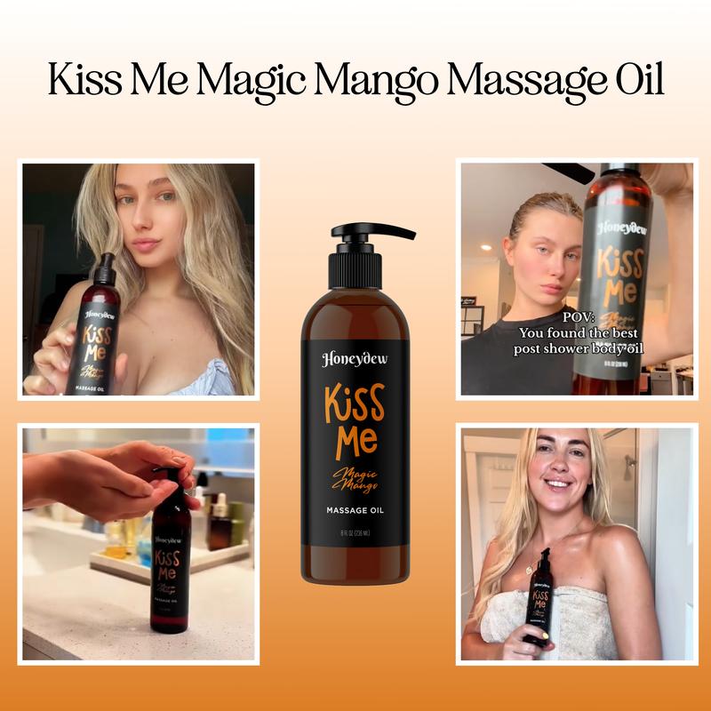 Honeydew Kiss Me Magic Mango Massage Oil for Home or Professional Use Body Care Moisturizer body oil Moisturizing Scent Moisturizing Scent