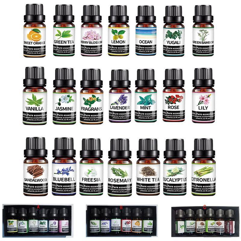 1 Box Organic Essential Oil, Aromatherapy Diffusers Oil, Skin Care Body Massage Oil for Diffuser, Humidifier, Skin Moisturizer, Home Decor, Spa, Bath, Shower, Christmas Gift