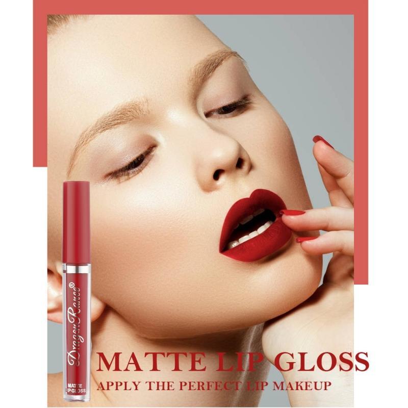 Long Lasting Matte Liquid Lipstick, 3pcs set Velvet Matt Finish Liquid Lip Gloss, Easy Coloring Lip Stick for Girls & Women Makeup, Lip Stain, Christmas Gift