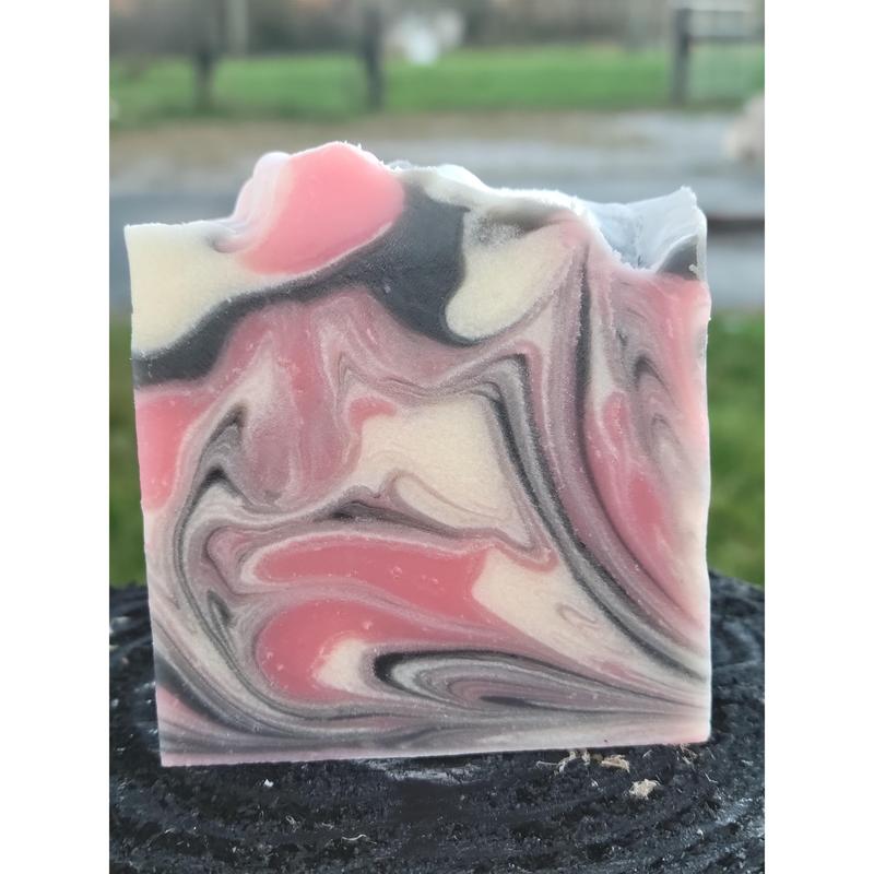 Black Raspberry Vanilla Handmade Goat Milk Soap - Moisturizing & Paraben-Free for Sensitive Skin