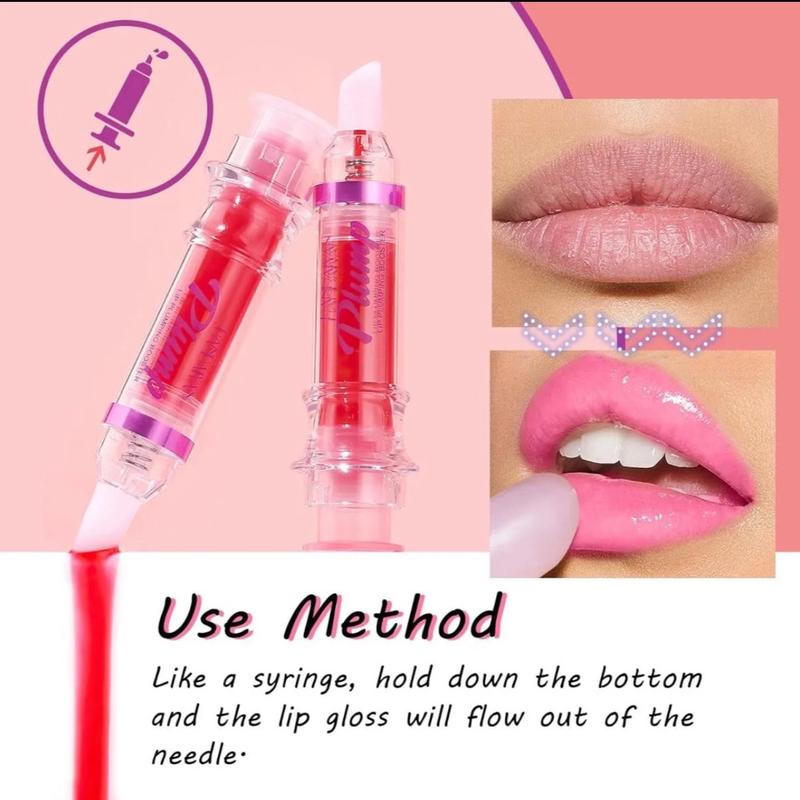 Plumper Glossy Lipstick, Lifter Gloss, Volumizes, High-Shine, Plump& Pout Peppermint Oil Lipgloss Lip Plumper Cosmetic Lip Care