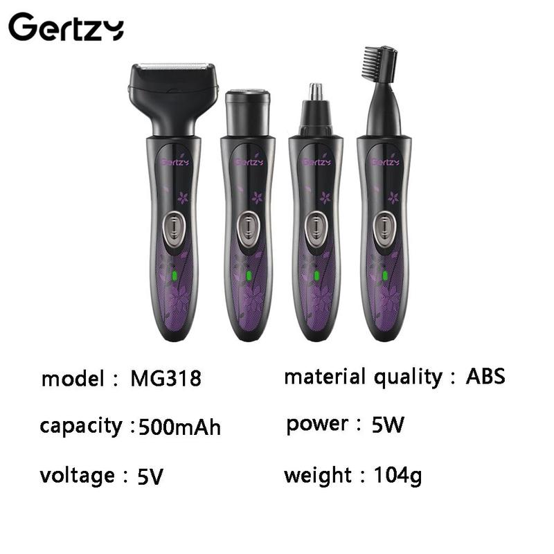 4 in 1 Electric Shaver, 1 Set Multifunctional Electric Hair Trimmer, Nose Hair Trimmer, Ear Hair Shaver, Personal Care Appliances for Women