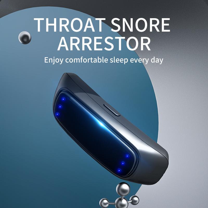 Intelligent Throat Pulse Stop Snoring Machine, Noise Reduction Mute Home Sleep Massager, Anti-snoring Throat Massager for Men & Women