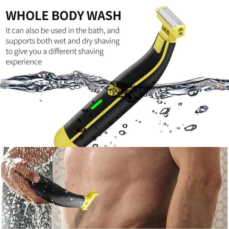 Electric Shaver, Wet and Dry Use Electric Shaver, USB Rechargeable Body Hair Trimmer, Professional Hair Removal Tool for Women & Men, Christmas Gift