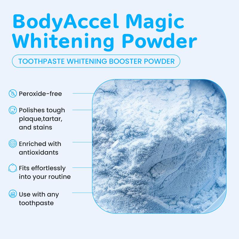 BodyAccel Whitening Tooth Powder Tooth Deep Cleaning Powder Natural Pearl Probiotic