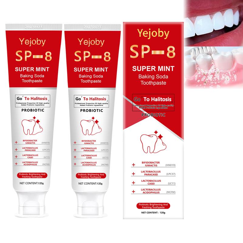 [Only $10.99!!!] SP-8 Triple Whitening Probiotic Whitening Toothpaste, Free of Fluoride, Hydroxyapatite, Anti plaque, Oral Health Management,sp-8,sp-6,sp8,sp6