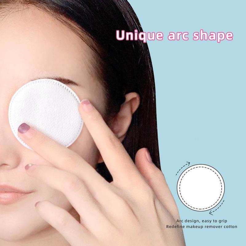 Double-sided Makeup Remover Pads, 100pcs Soft Breathable Makeup Remover Pads, Facial Cleansing Pads for Daily Use, Makeup Tools for Home and Travel