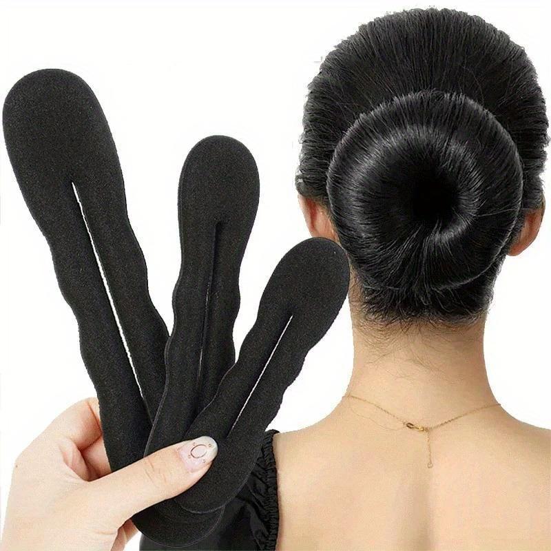 Sponge Hair Styling Tool, 1 Count Plastic Loop Curly Hair Maker, Hair Scrunchie Headband, Twist Donut Bun Curler Hairband, Christmas Gift