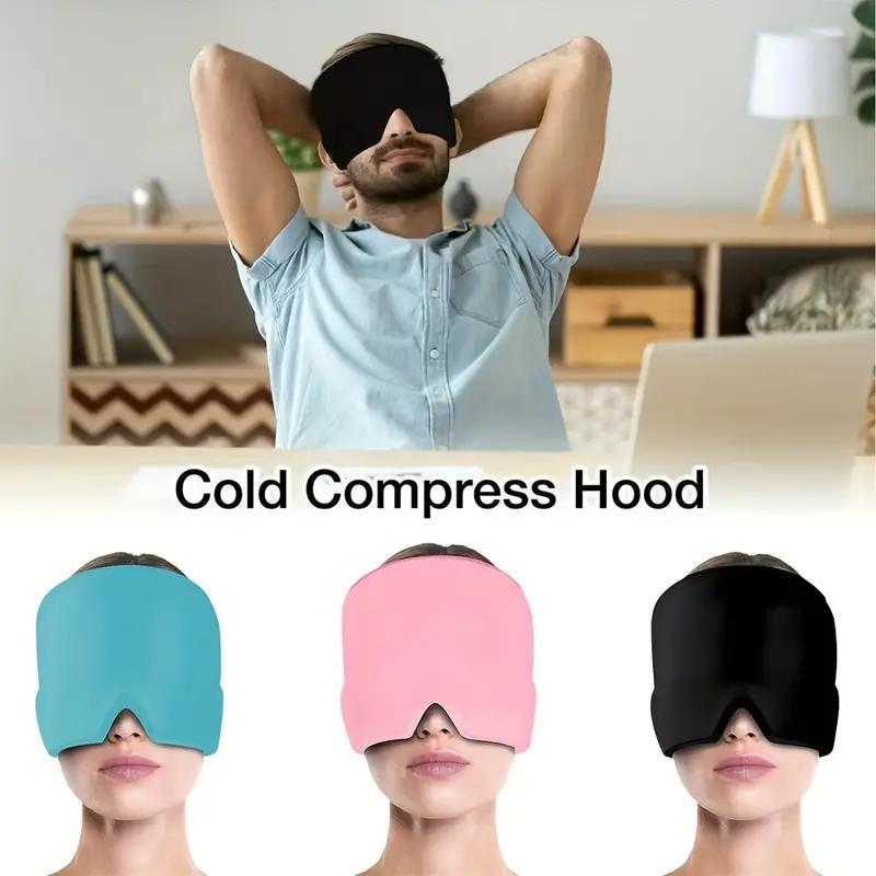 Ice Hat, Gel Ice Pack Headgear for Cooling & Hot Compress, Sleep Mask, Eye Mask, Cooling Headband for Face, Gifts for Women