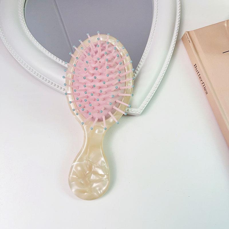 Colorful Hair Brush, Aesthetic Scalp Massage Comb, Hair Detangling & Styling Tool For Women