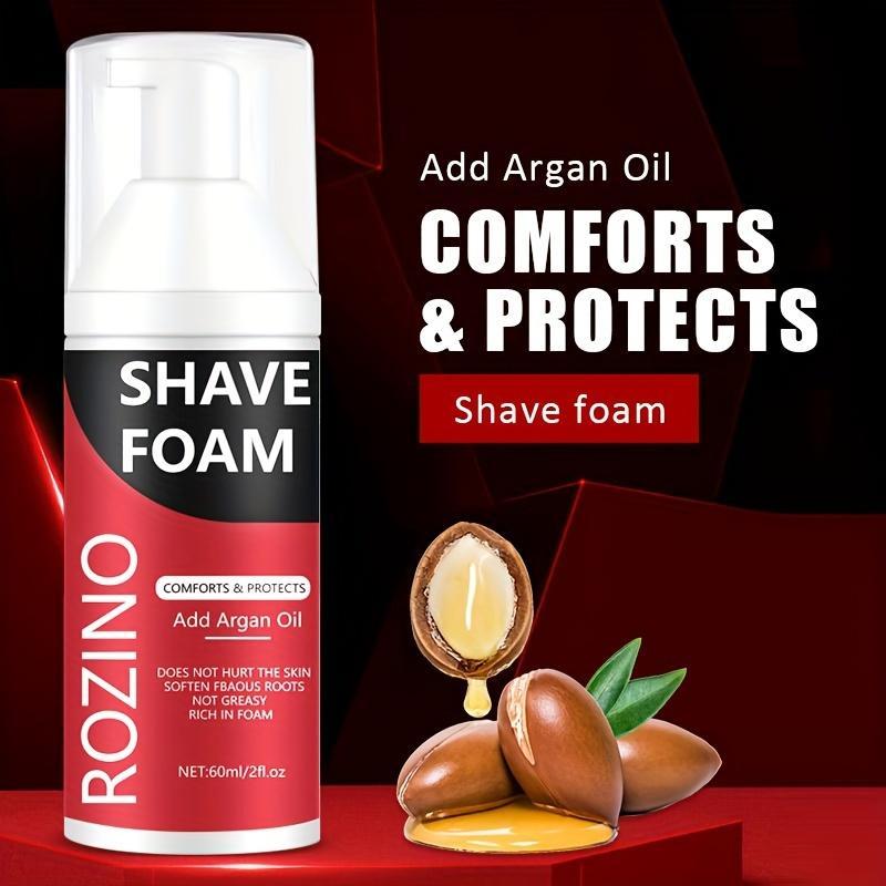 Men's Argan Shaving Foam, Moisturizing Shaving Foam, Soft and Not Hurt the Skin, Beard Shaving Cream, Shaving Product for Men