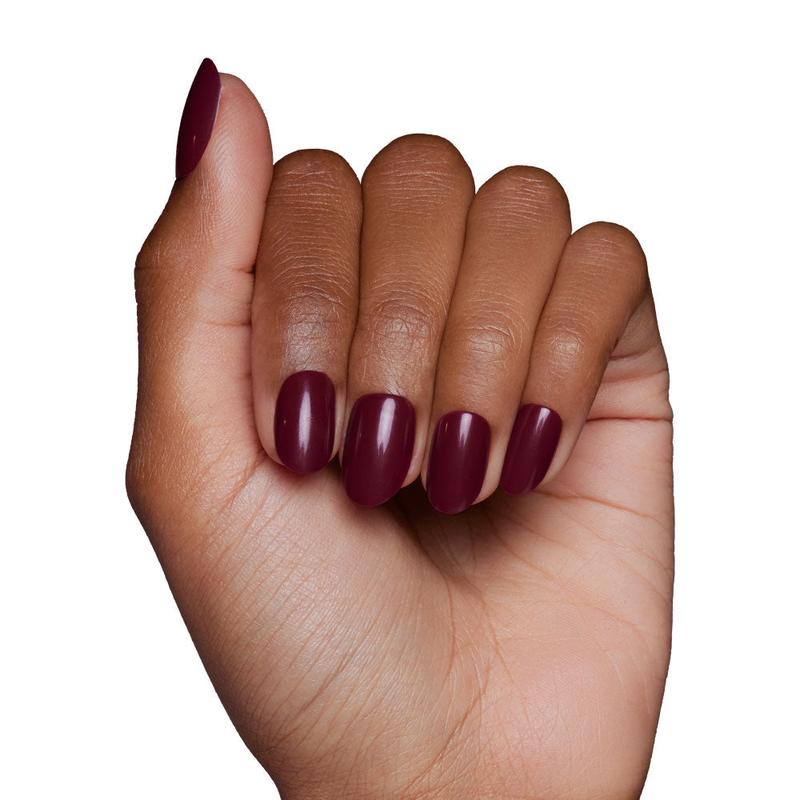 Glamnetic | Berry Maroon Glossy Short Round Press-on Nails Nail Art Nail Care Manicure