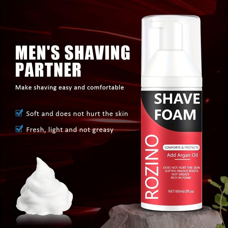 Men's Argan Shaving Foam, Moisturizing Shaving Foam, Soft and Not Hurt the Skin, Beard Shaving Cream, Shaving Product for Men