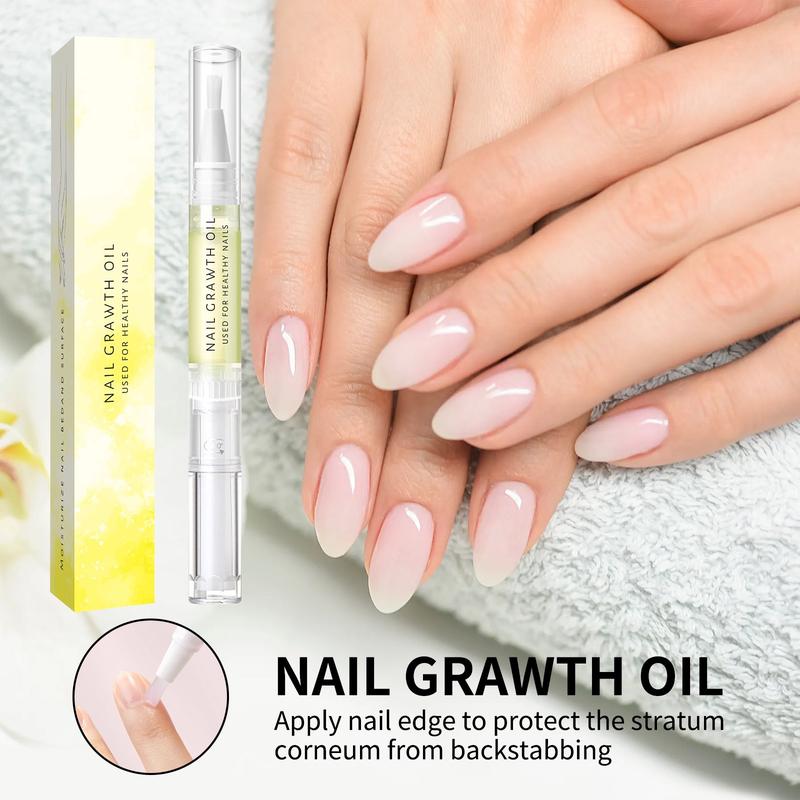 Nail Growth Oil For Strength and Moisture Organic Nail Care Blend Organic Nail Growth Oil for Moisturizing, Strengthening, and Brightening - Vegan & Cruelty-Free Moisture Nail Care Moisturize nail oil